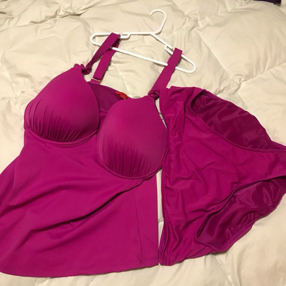 Pink 2 pc swimsuit